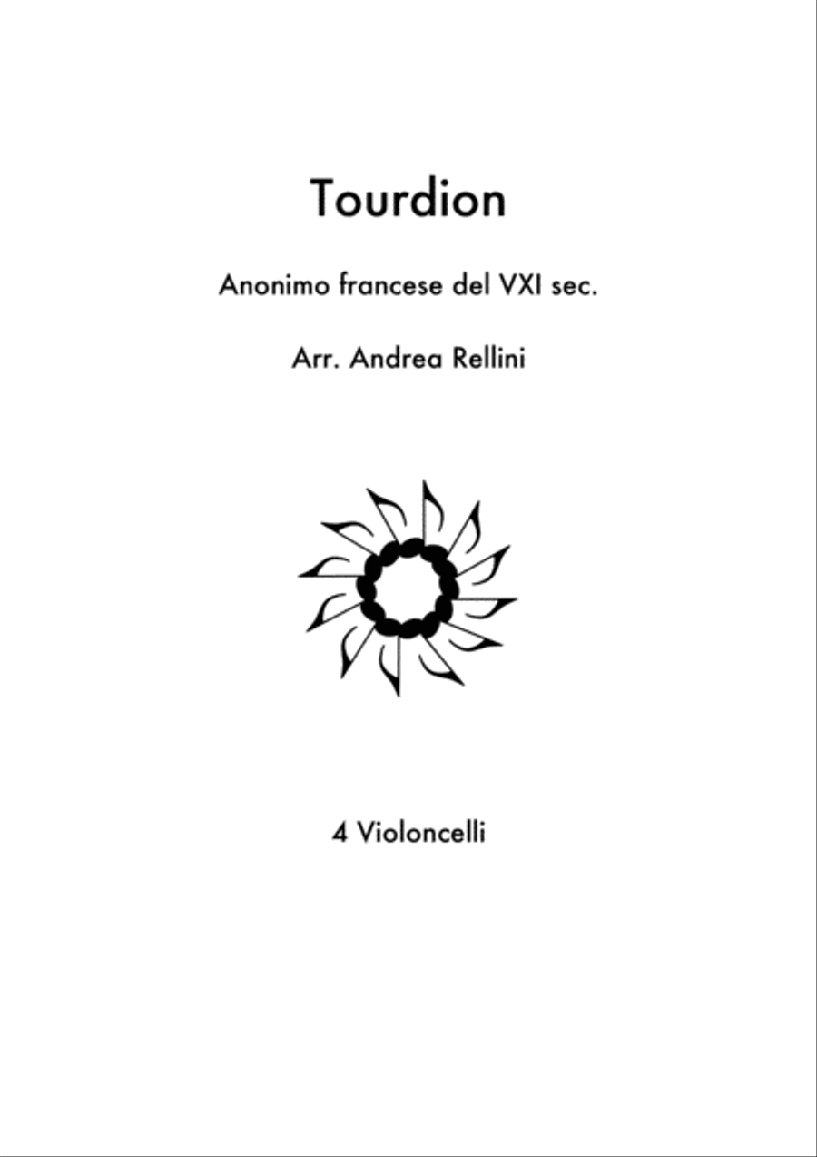 Tourdion (4 Cellos) Tourdion (4 Cellos) String Quartet scores gallery preview page 1