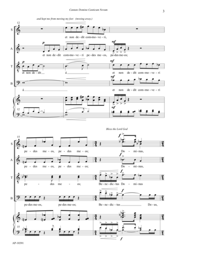 Cantata Domino Canticum Novum -5 Easter Songs - SATB choir, a cappella