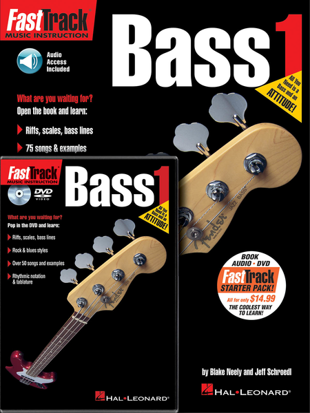FastTrack Bass Method Starter Pack - 
Book/Online Audio/DVD Pack