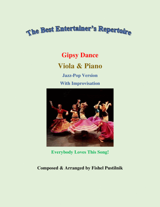 Book cover for "Gipsy Dance"-Piano Background for Viola and Piano (with Improvisation)-Video