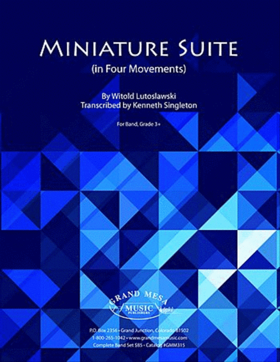 Miniature Suite Concert Band scores gallery preview page 1