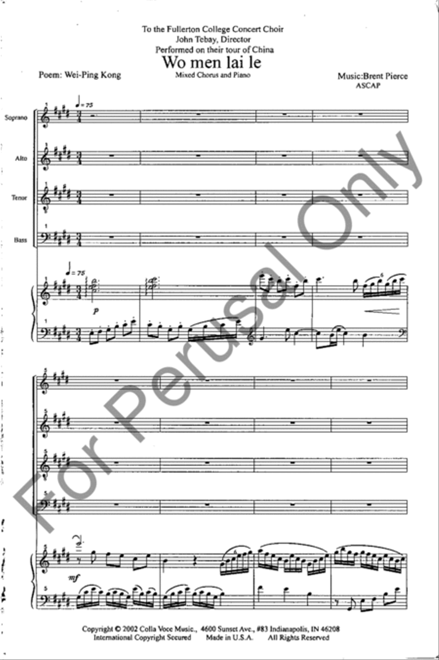 Wo men lai le 4-Part scores gallery preview page 2