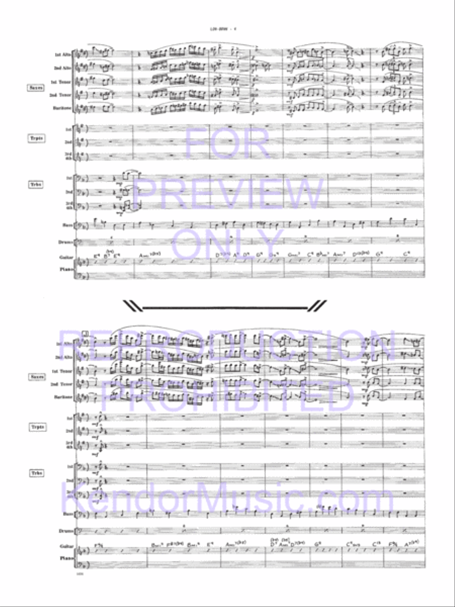 Low-Down Jazz Ensemble scores gallery preview page 5