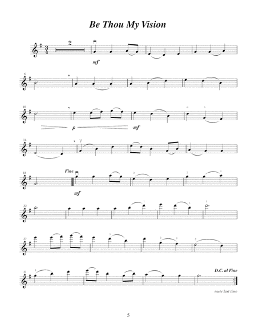 Hymn Favorites for Violin Violin Solo scores gallery preview page 6
