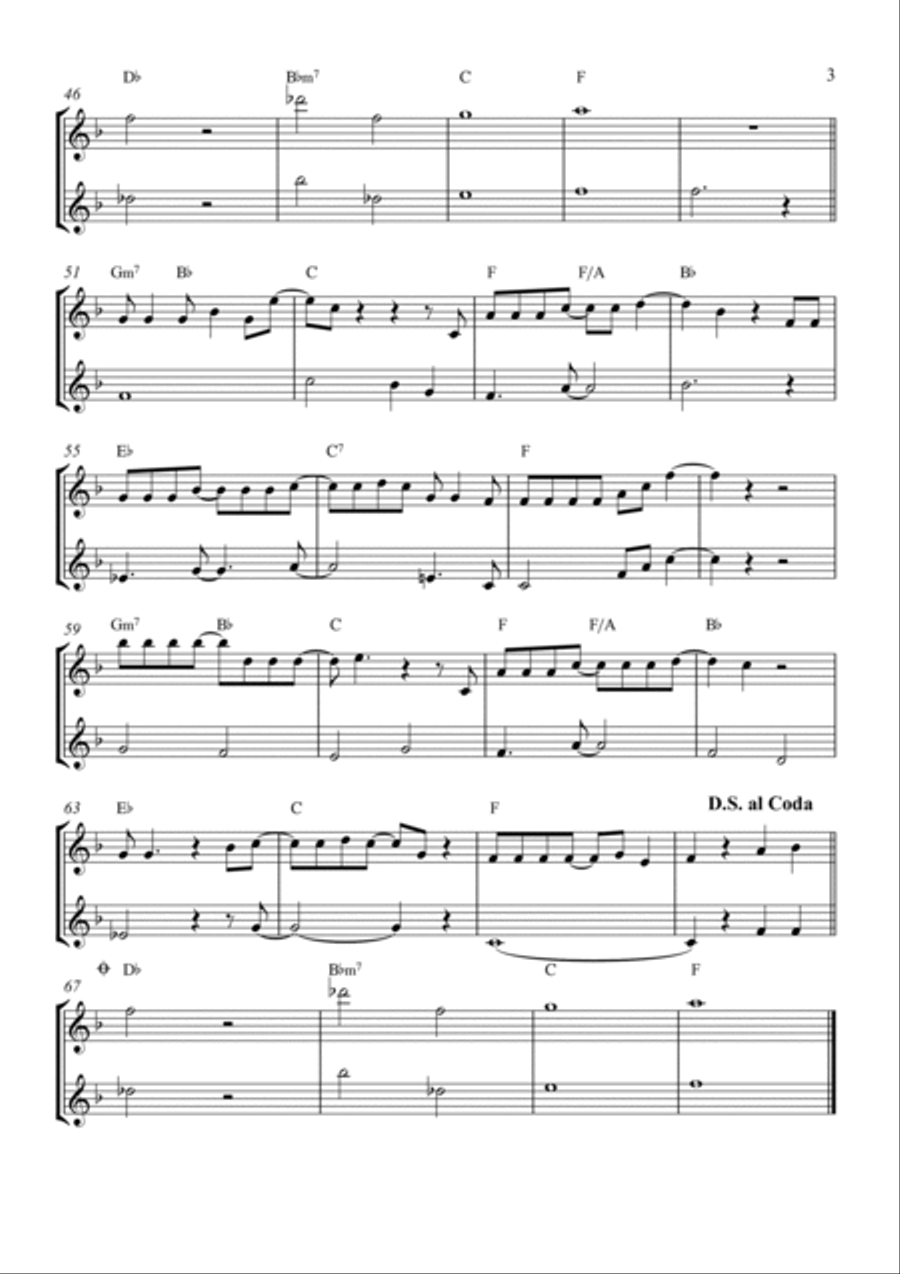 Goodbye Yellow Brick Road Flute Duet scores gallery preview page 3