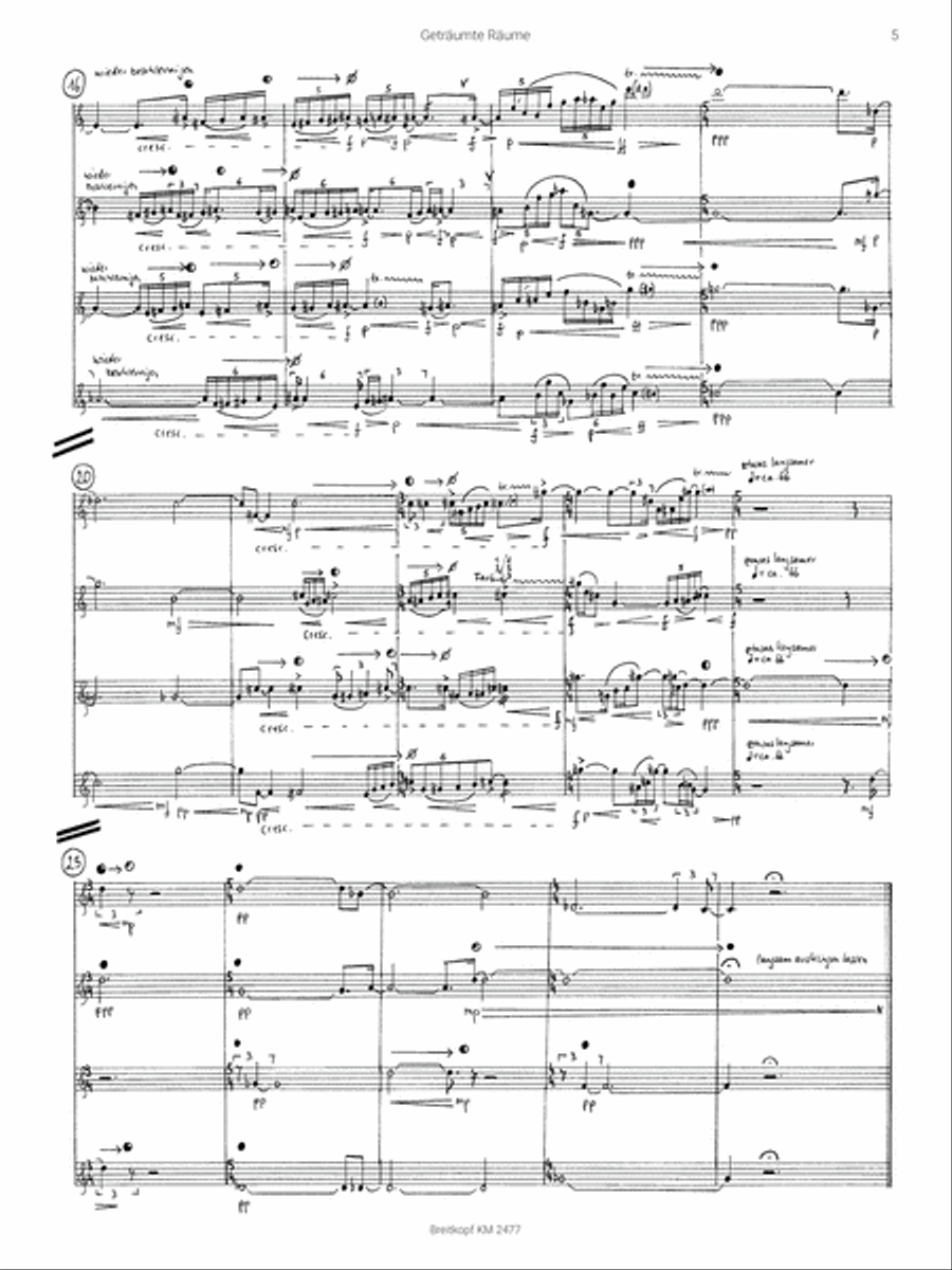 Geträumte Räume Trumpet Solo scores gallery preview page 3