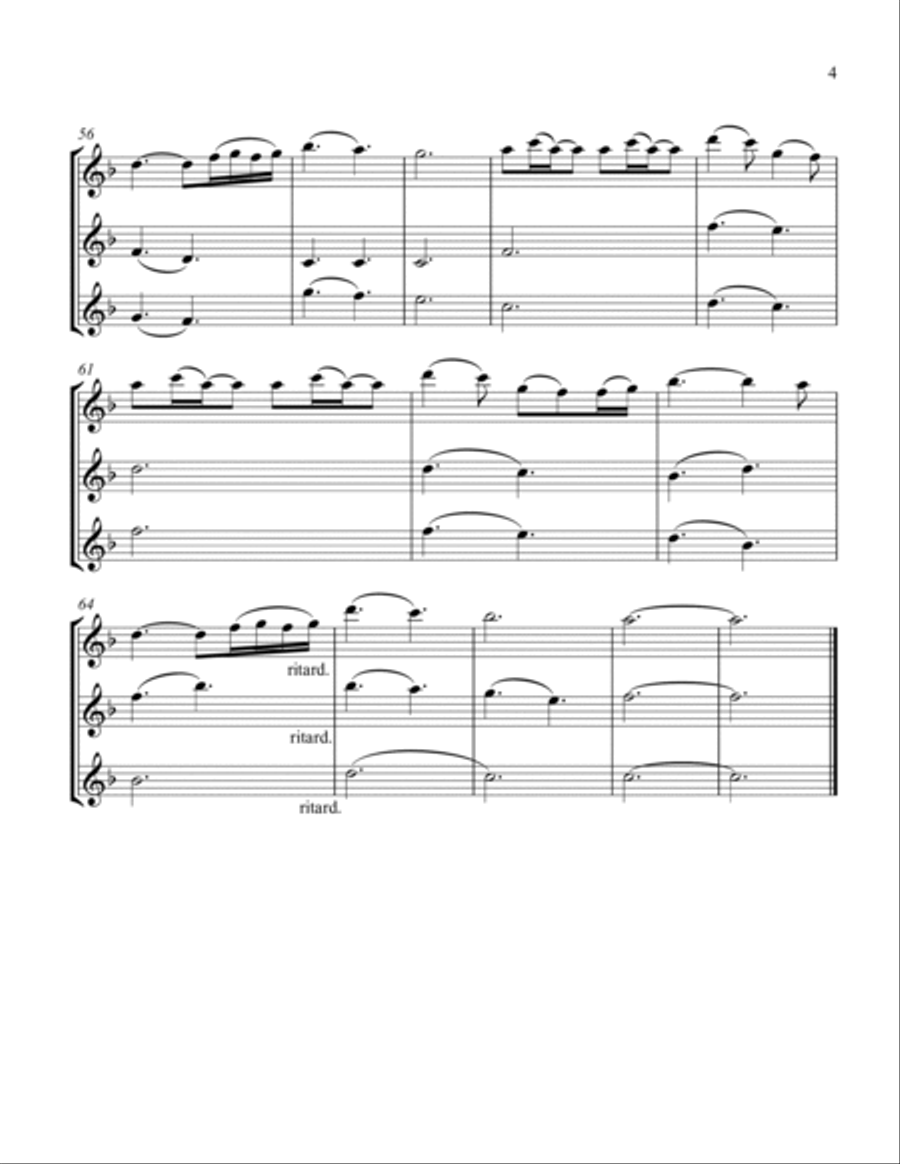 A Thousand Years Clarinet Trio scores gallery preview page 5
