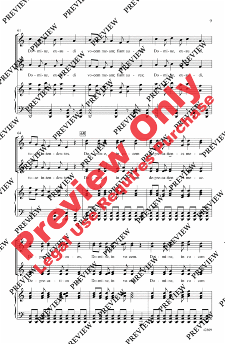 De Profundis Women's Choir scores gallery preview page 9