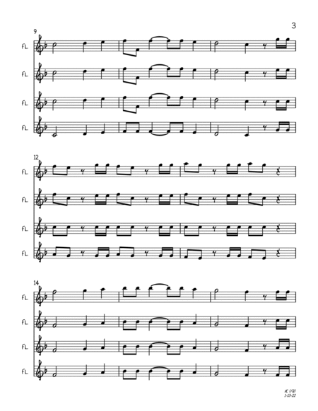 Hallelujah Chorus (Abridged) (Flute Quartet) image number null