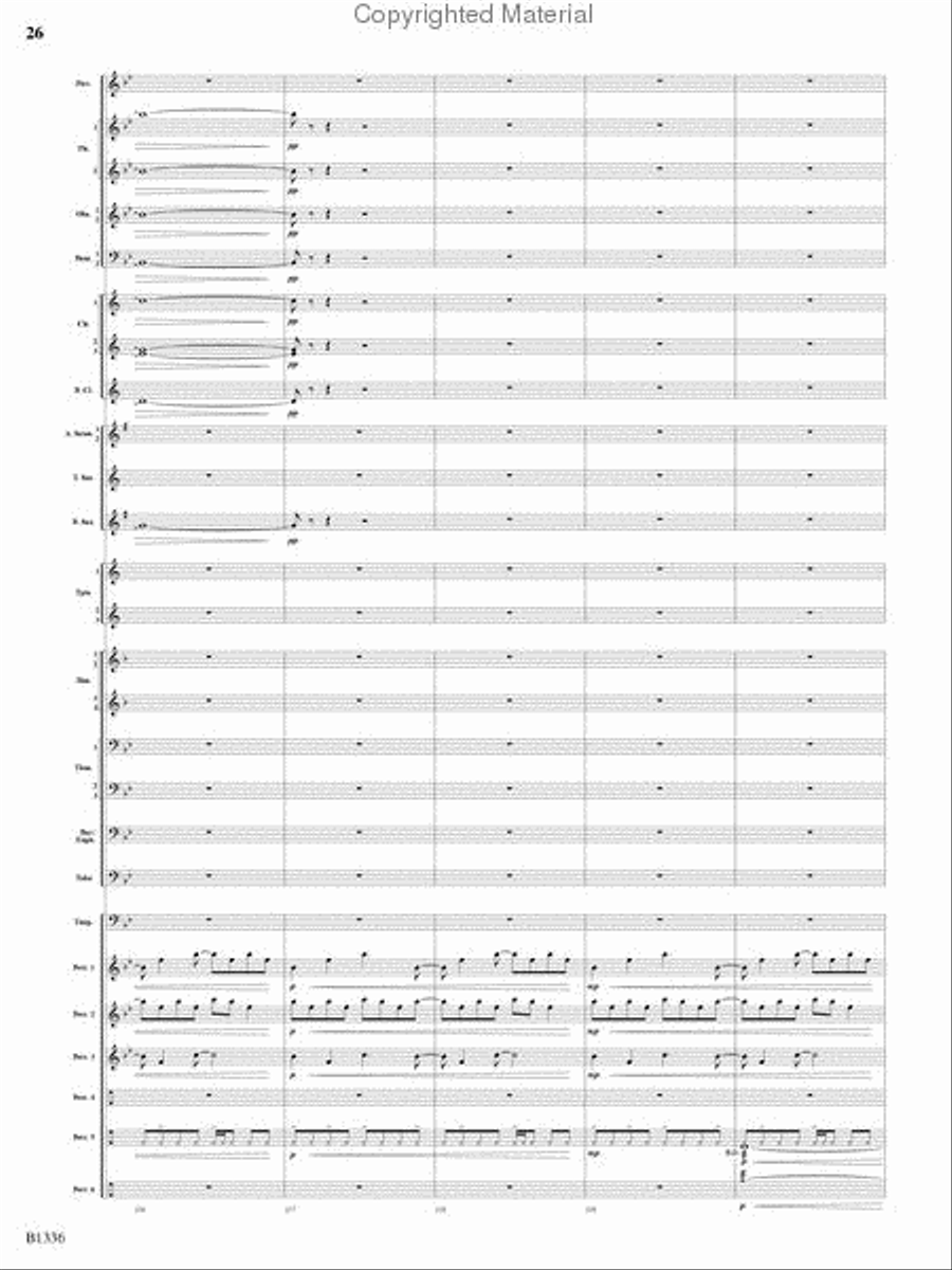 Dreams and Proclamations Concert Band scores gallery preview page 25