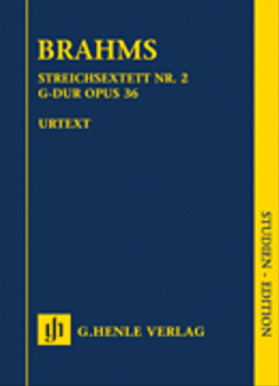 String Sextet No. 2 in G Major, Op. 36 Chamber Music scores gallery preview page 1