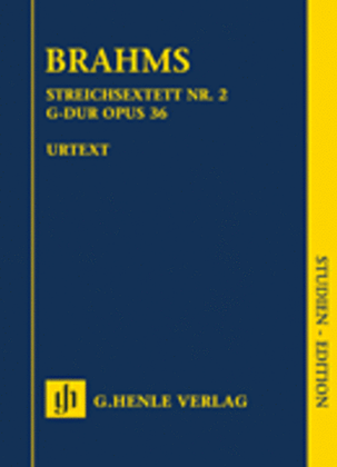 Book cover for String Sextet No. 2 in G Major, Op. 36