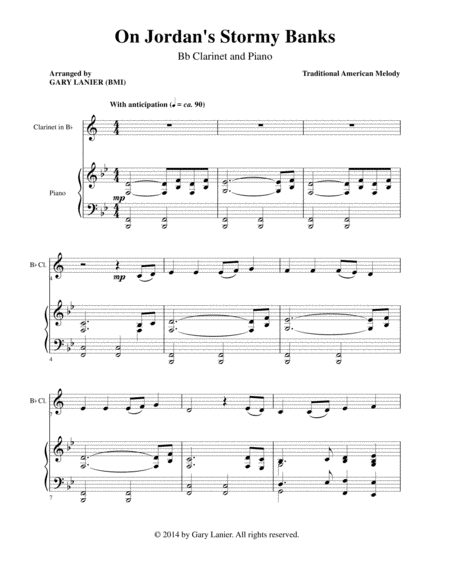 GOSPEL HYMNS Set 1 & 2 (Duets - Bb Clarinet and Piano with Parts) image number null