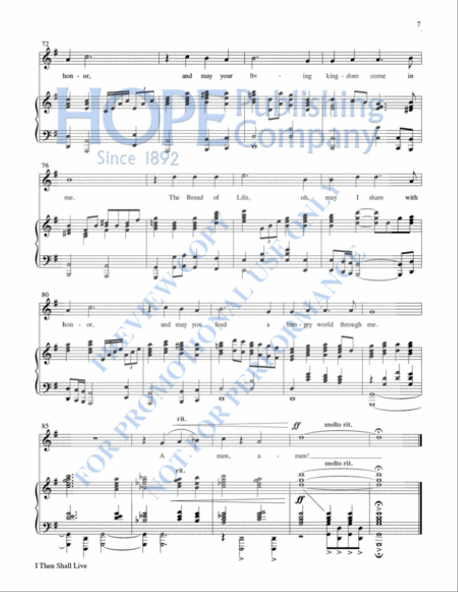 I Then Shall Live Voice Solo scores gallery preview page 8
