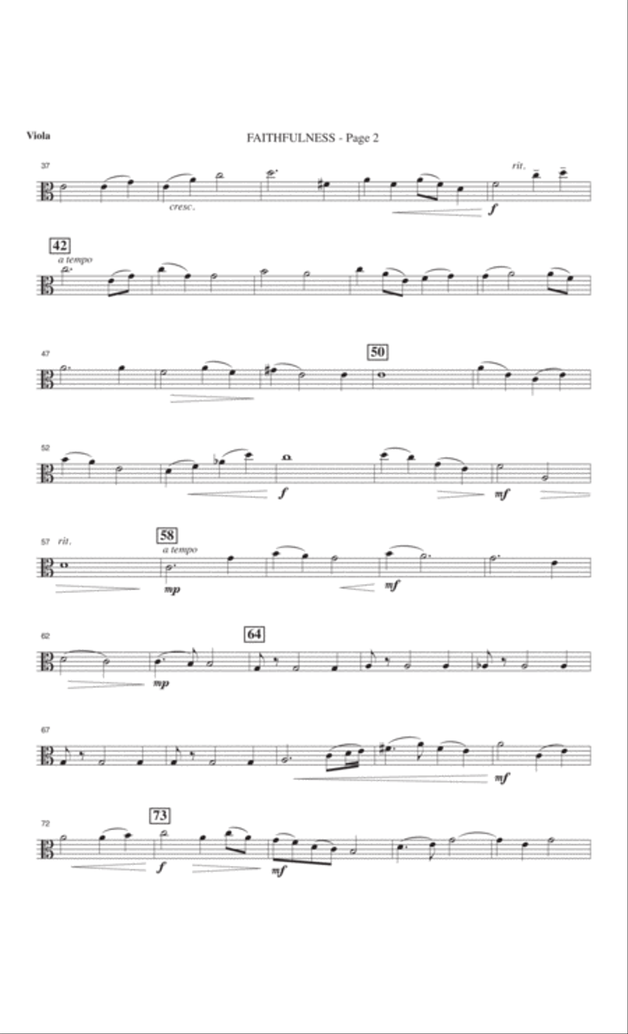 Faithfulness 4-Part scores gallery preview page 61