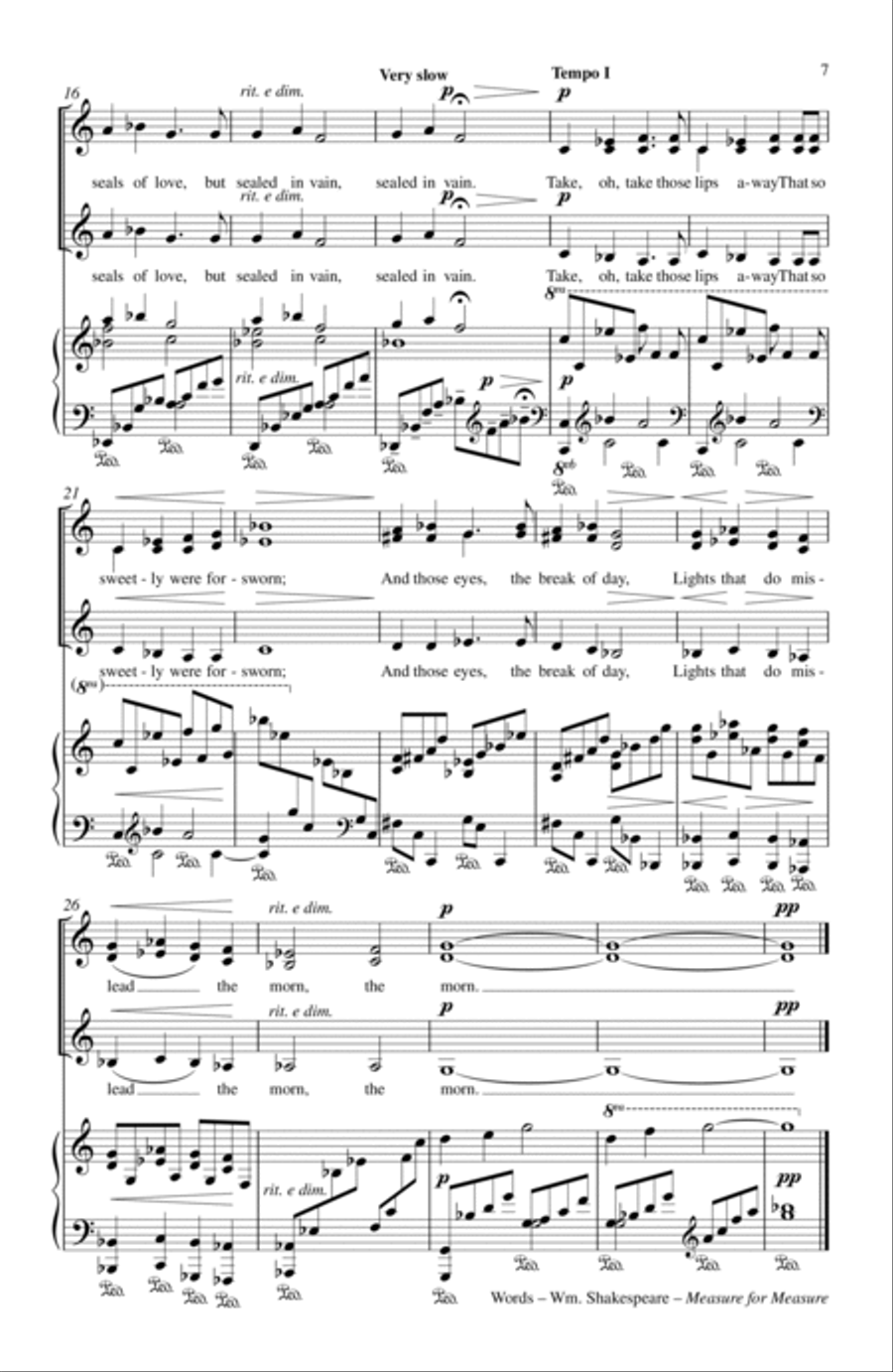 Three Madrigals 2-Part scores gallery preview page 6