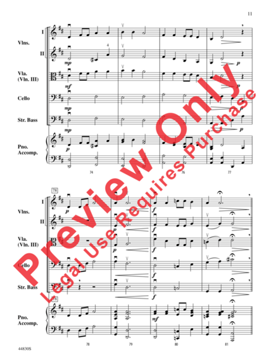 Smoky Mountain Christmas Smoky Mountain Christmas String Orchestra scores gallery preview page 12