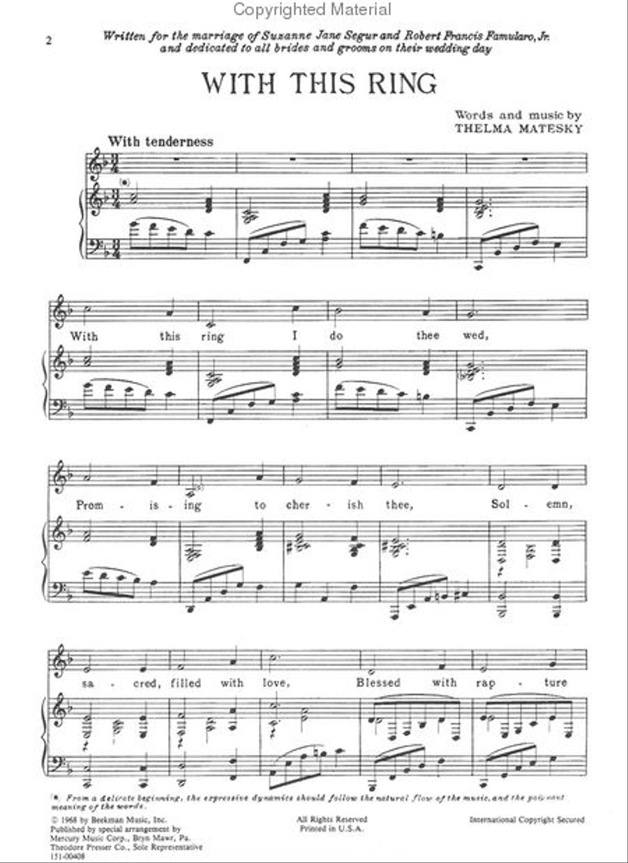 With This Ring With This Ring Chamber Music scores gallery preview page 2