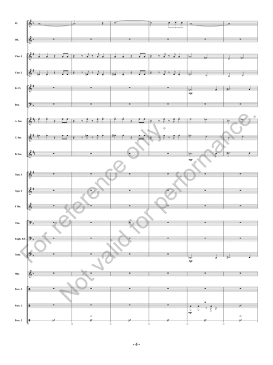 Noche de Paz Concert Band scores gallery preview page 7
