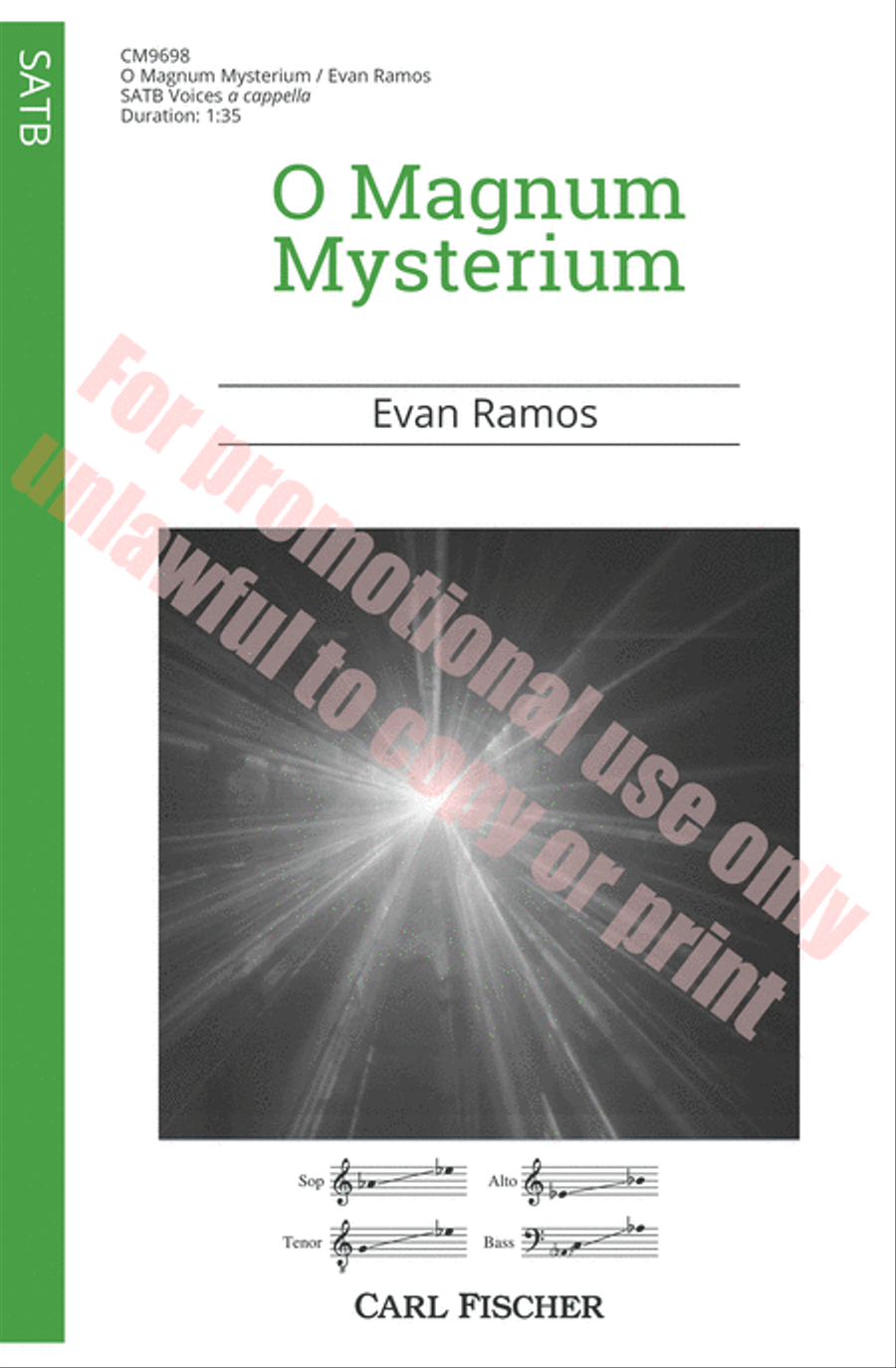 O Magnum Mysterium 4-Part scores gallery preview page 2