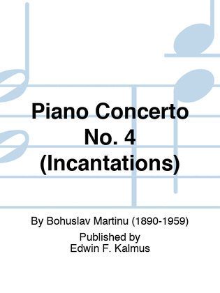 Book cover for Piano Concerto No. 4 (Incantations)