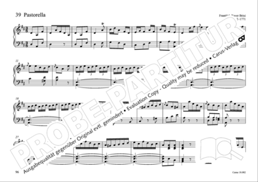 Pastoral music for organ, vol. 2: Germany, Bohemia, Austria, South Tyrol Organ Solo scores gallery preview page 97