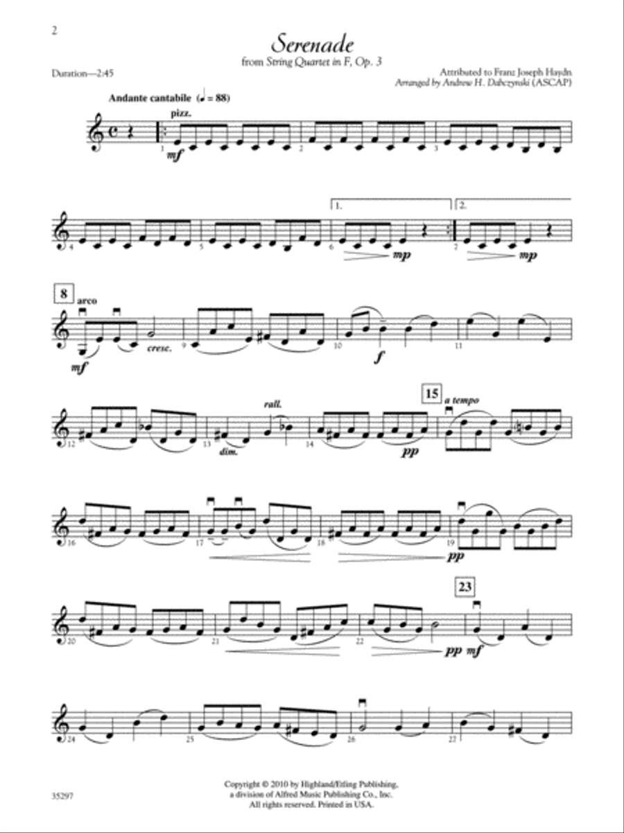 Classic String Quartets for Festivals, Weddings, and All Occasions String Quartet scores gallery preview page 3