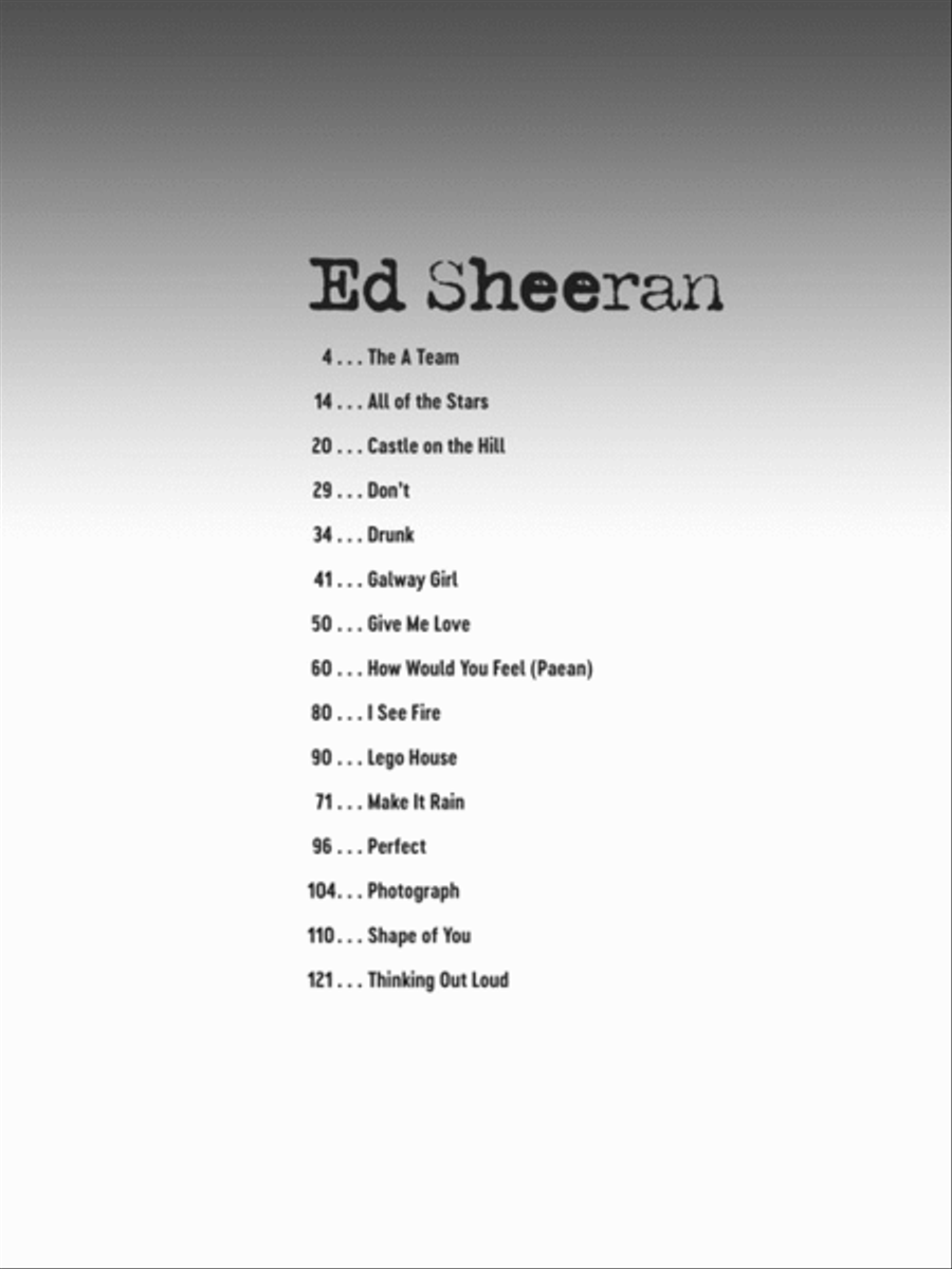Ed Sheeran Ed Sheeran Electric Guitar scores gallery preview page 2
