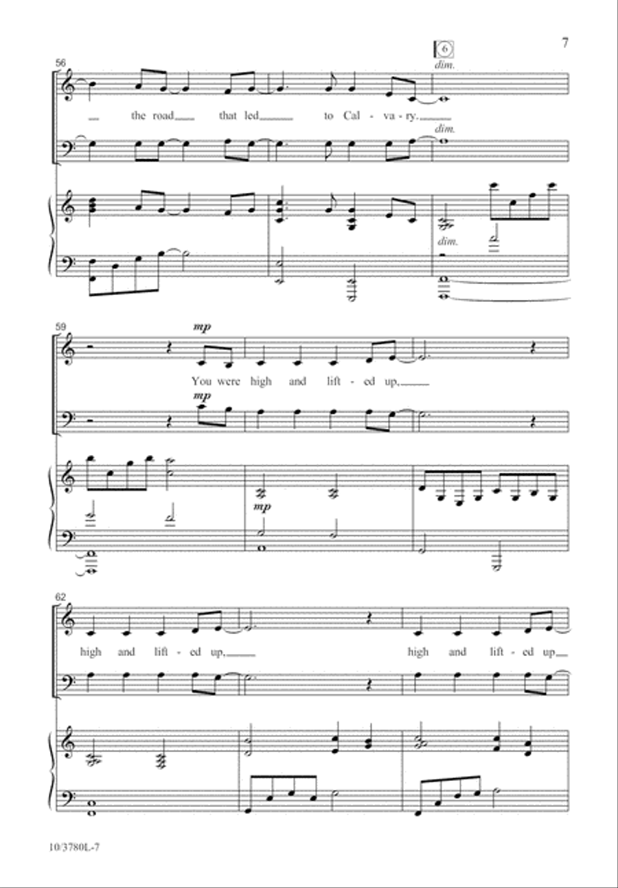 High and Lifted Up 3-Part scores gallery preview page 8