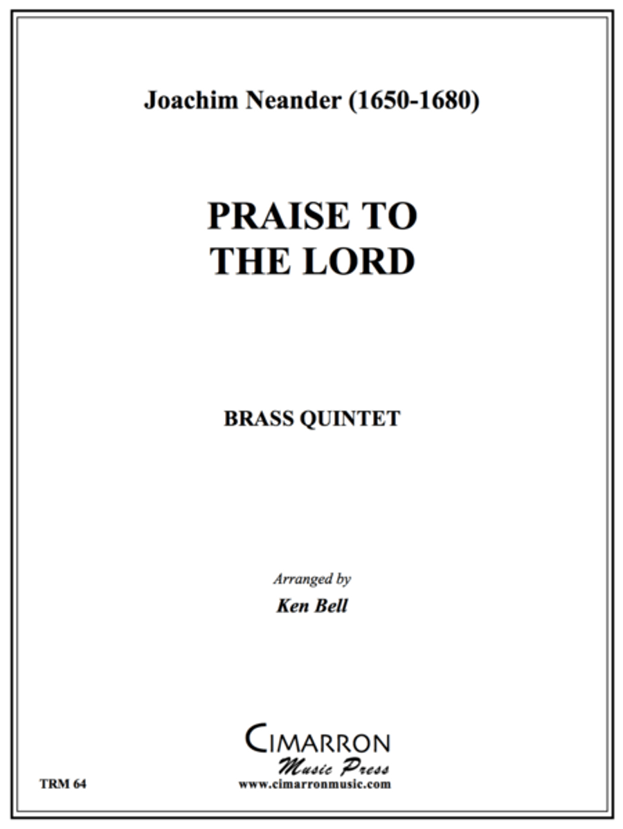 Praise to the Lord Praise to the Lord Brass Quintet scores gallery preview page 1