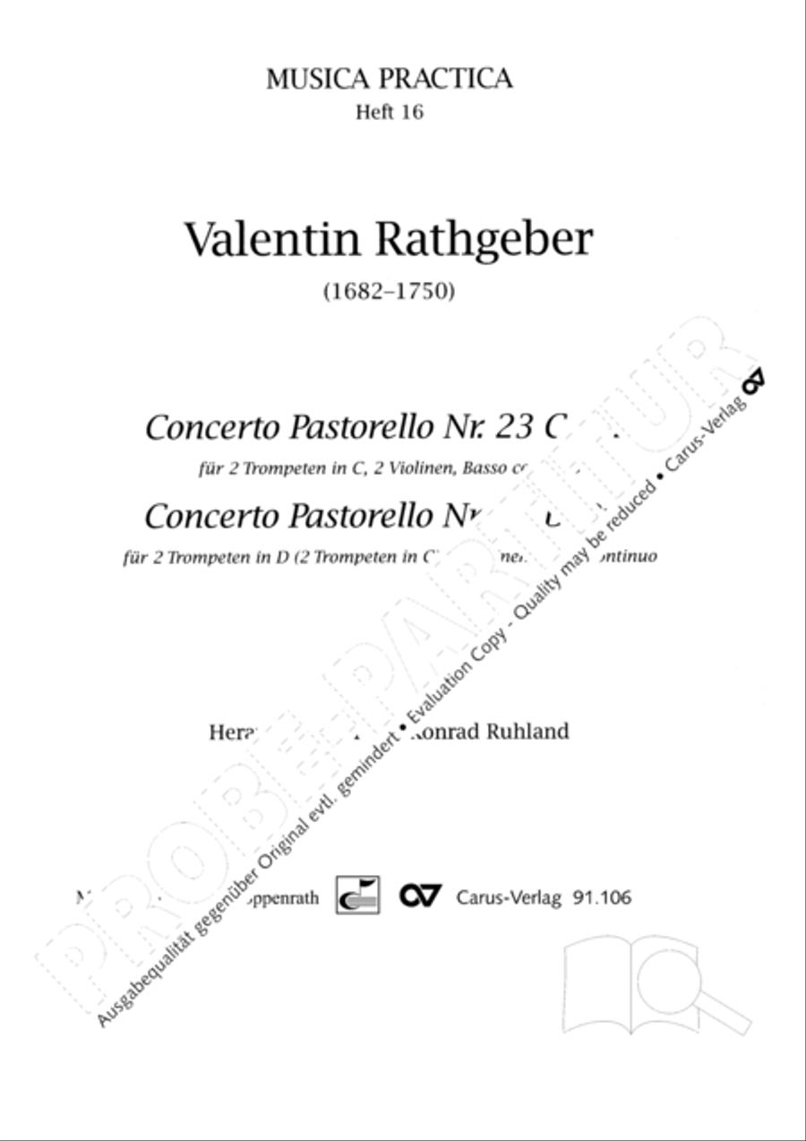 Concerto pastorello 23 + 24 Score scores gallery preview page 2