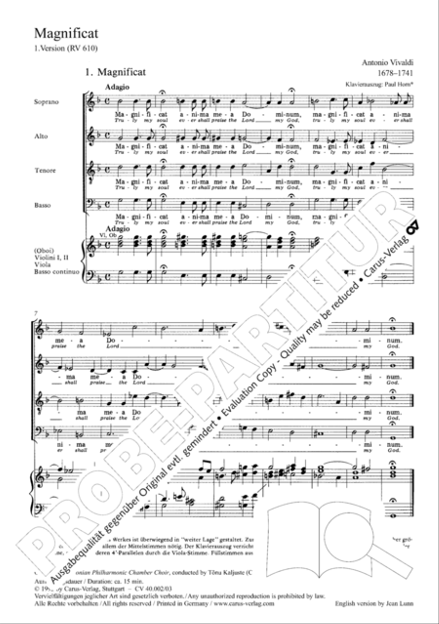 Magnificat SA scores gallery preview page 5