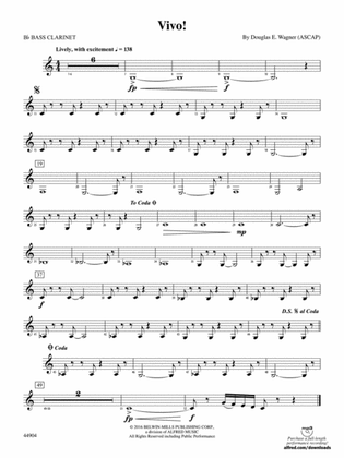 Vivo!: B-flat Bass Clarinet