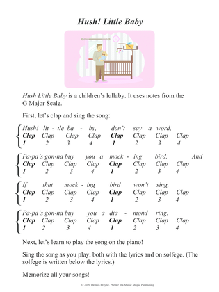 Hush! Little Baby (Hush Little Baby) (big letter notation)