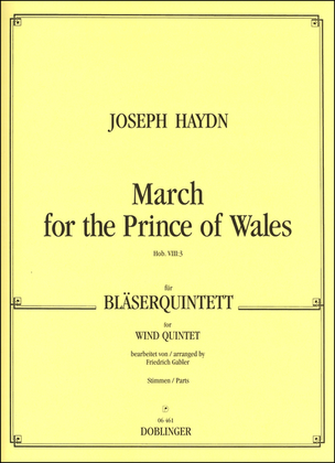 March for the Prince of Wales Hob VIII:3