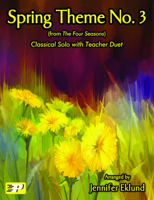 Book cover for Spring Theme No. 3 (Easy Piano with Duet)