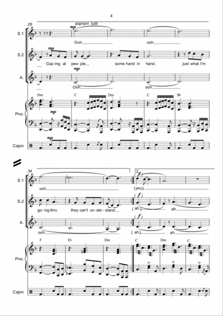 Nights In White Satin Nights In White Satin SSA scores gallery preview page 5