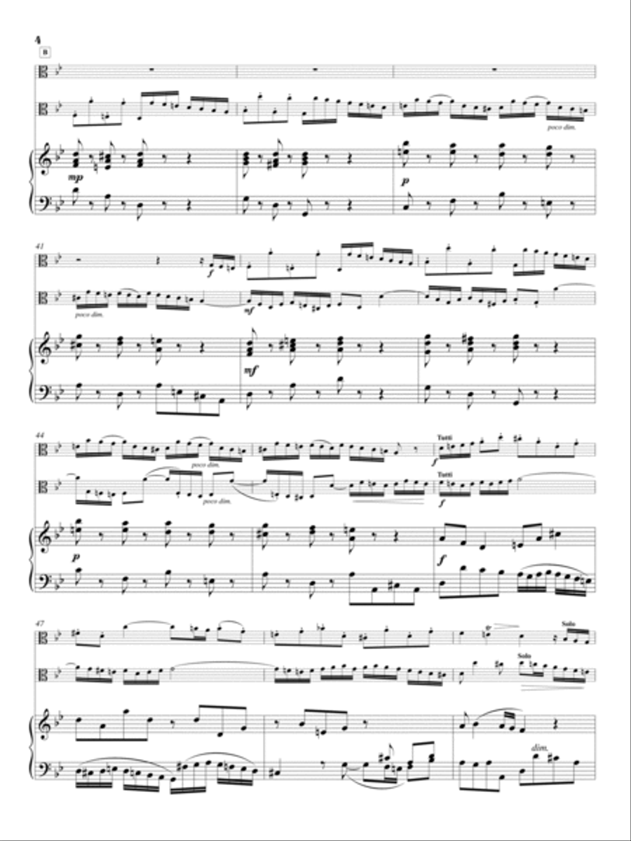 Johann Sebastian Bach: Concerto for two violins in D minor, transcribed for two violas. String Duet scores gallery preview page 5