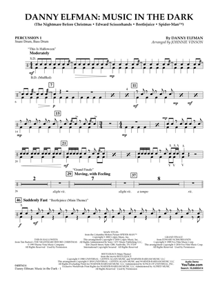 Danny Elfman: Music in the Dark - Percussion 1