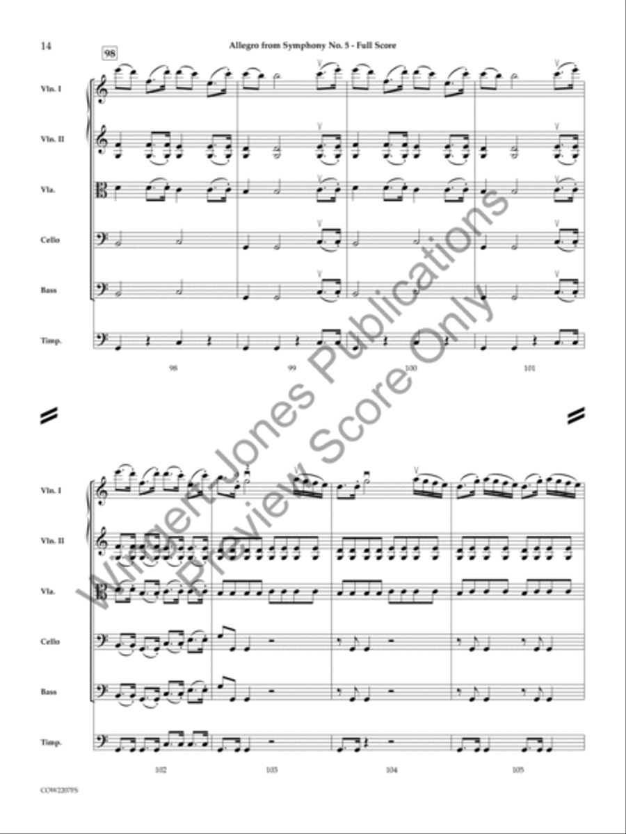 Allegro String Orchestra scores gallery preview page 13