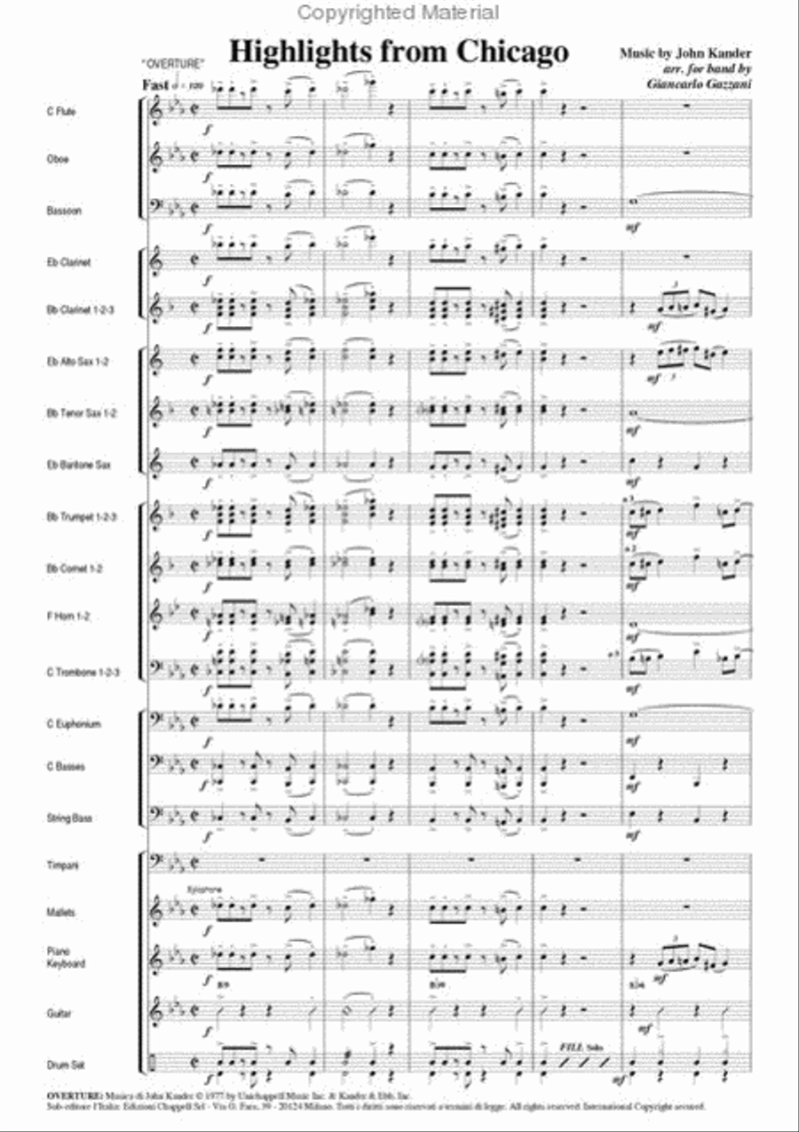 Highlights From Chicago Concert Band scores gallery preview page 3