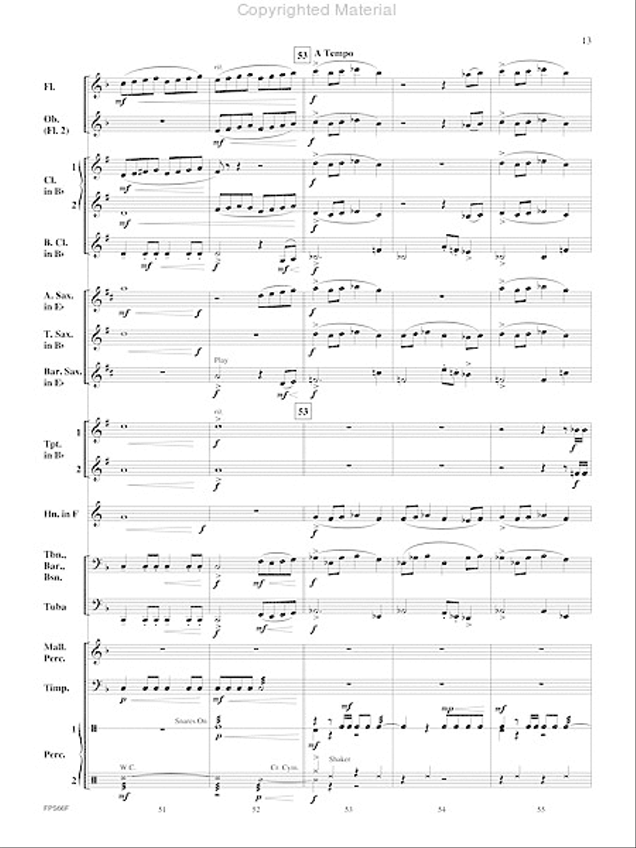 Atlantic Crossing Concert Band scores gallery preview page 14
