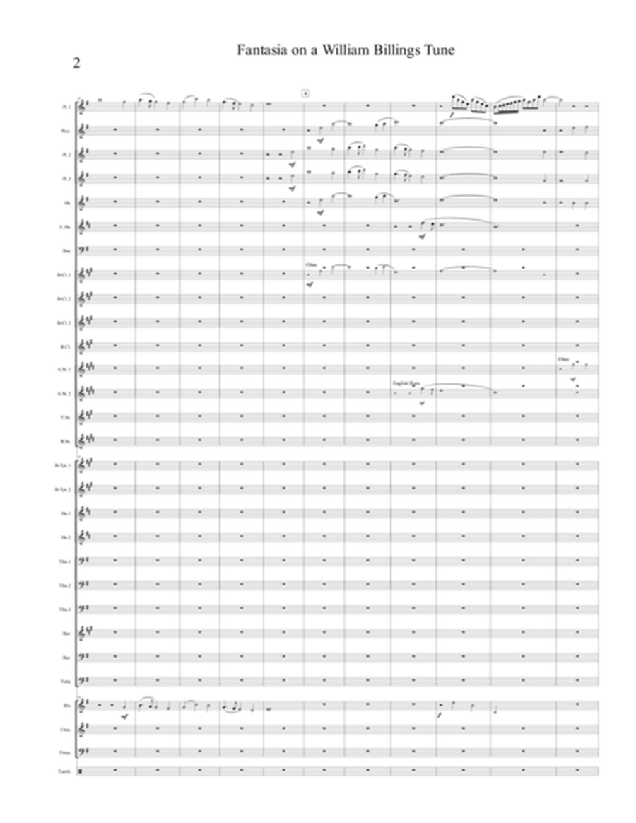 Fantasia on a William Billings Tune (Score) image number null