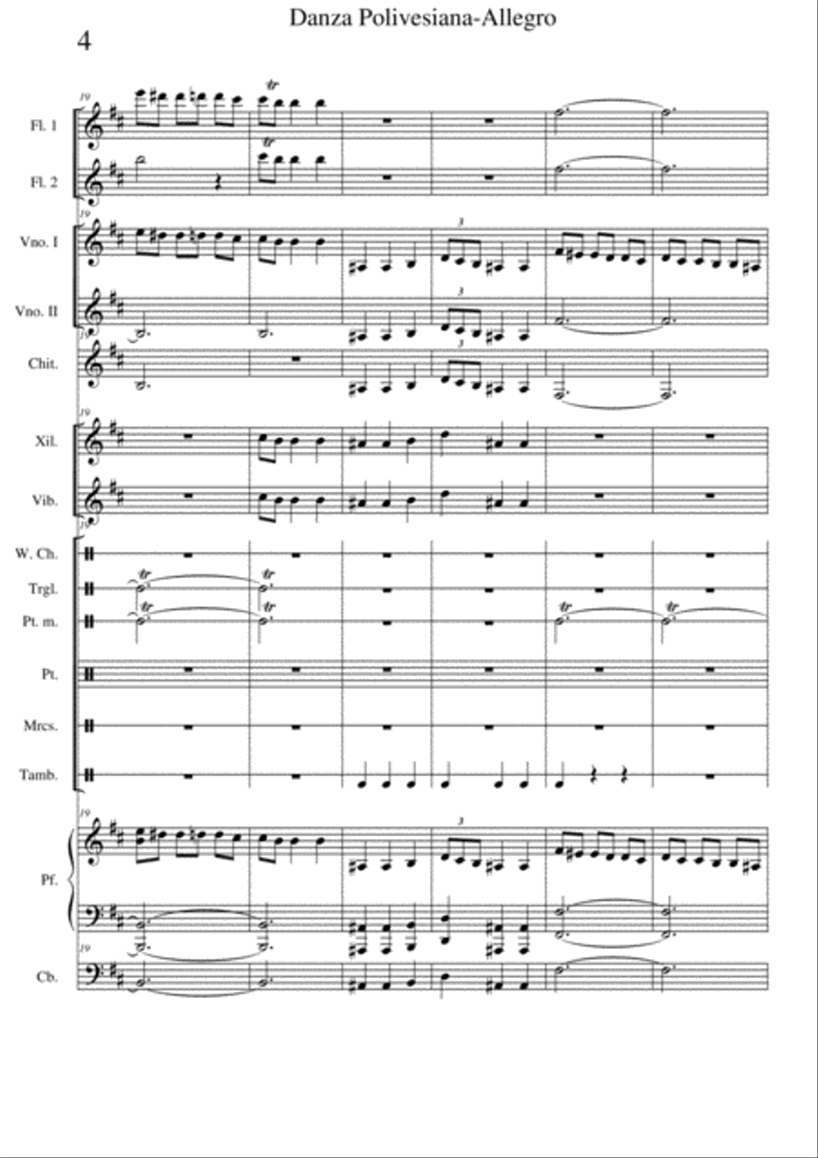 Polovtsian Dance (from Prince Igor). Allegro Large Ensemble scores gallery preview page 4