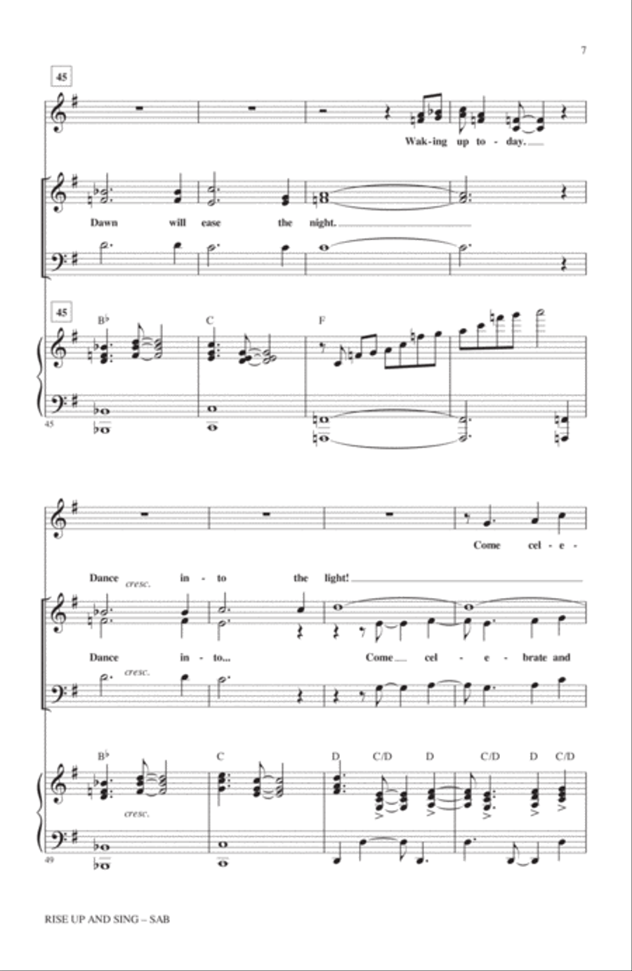 Rise Up And Sing 3-Part scores gallery preview page 5
