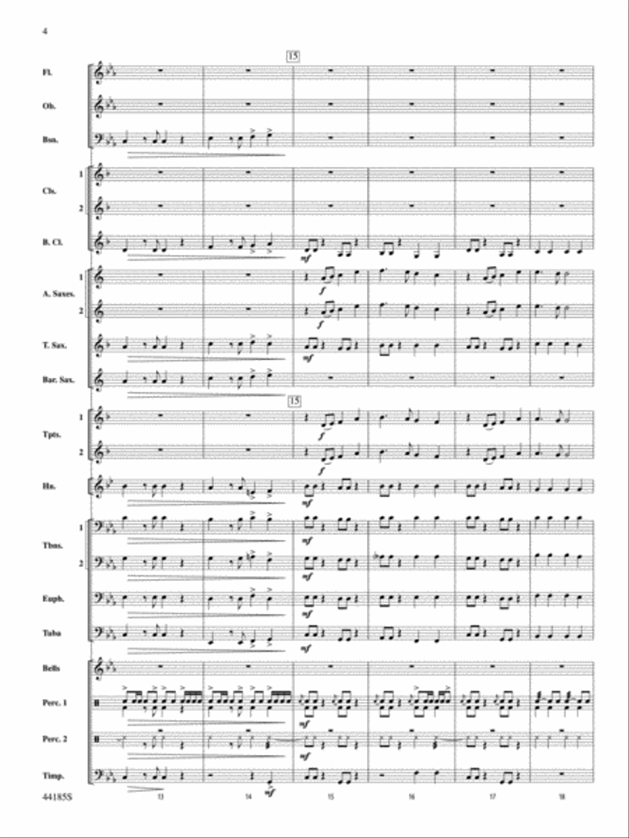 Mill Mountain Vistas: Score Concert Band scores gallery preview page 4