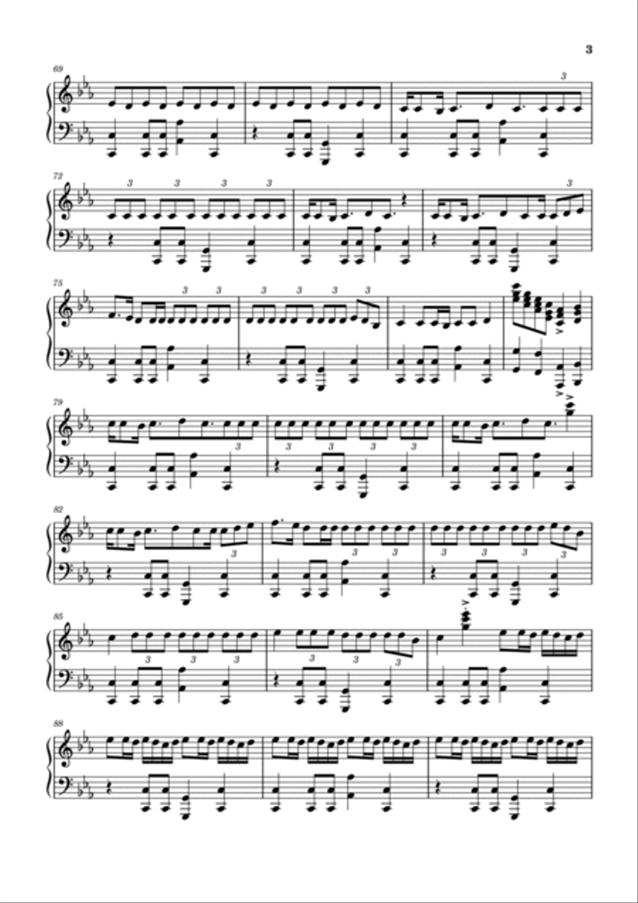 Family Ties (with Kendrick Lamar) Piano Solo scores gallery preview page 3