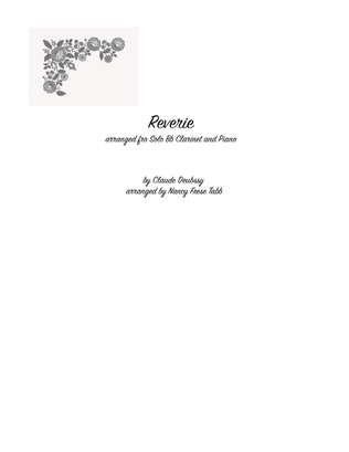 Book cover for Reverie for Solo Bb Clarinet and Piano