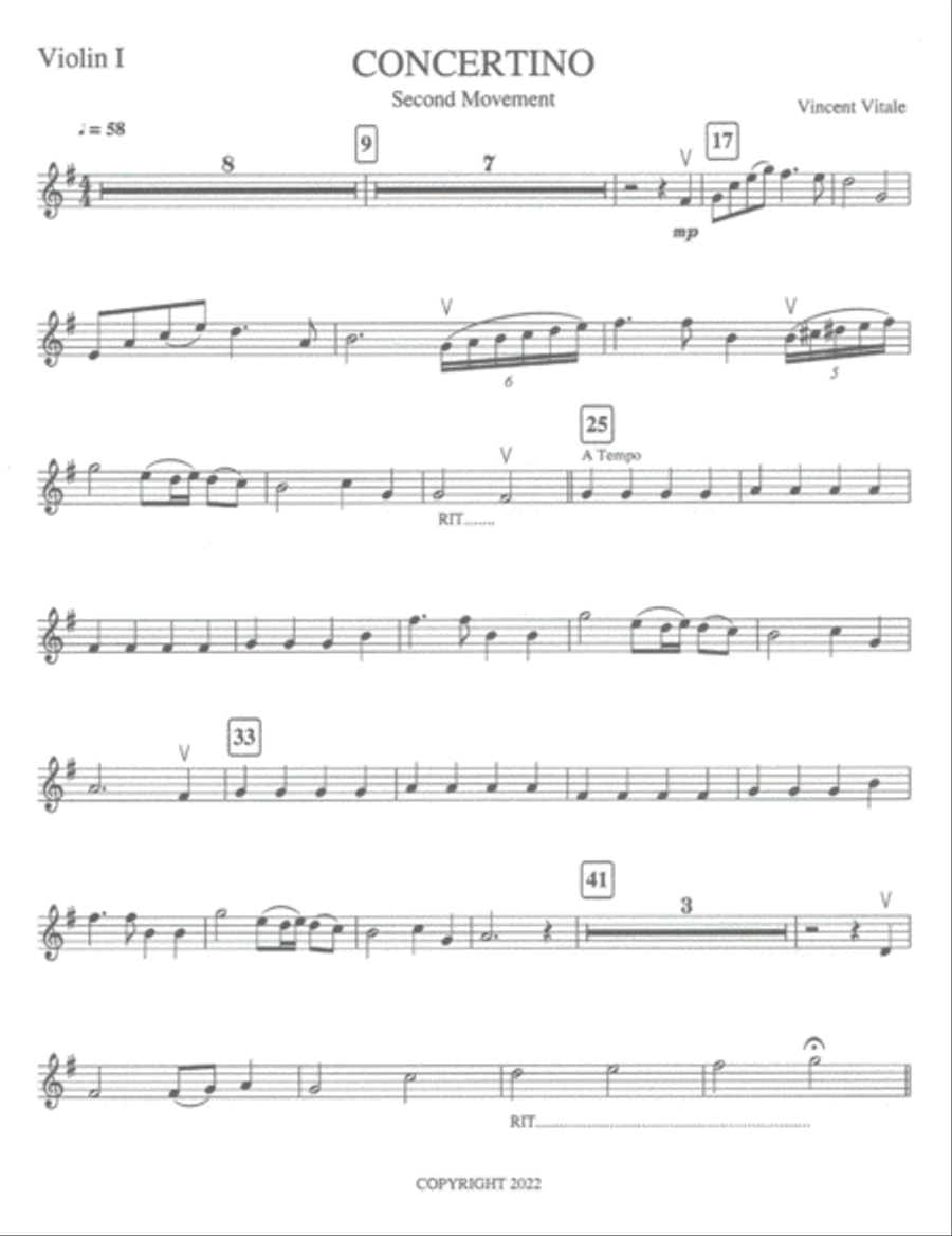 CONCERTINO (2nd Movement) Chamber Music scores gallery preview page 4