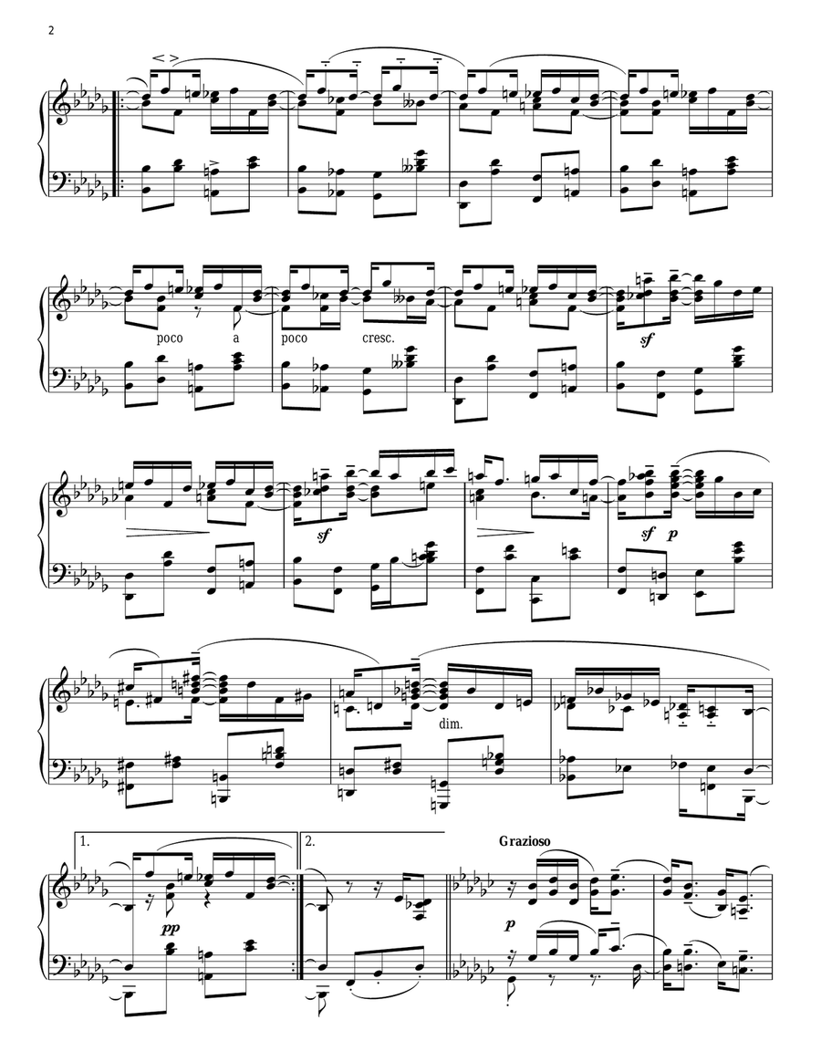 Graceful Ghost Rag Piano Solo scores gallery preview page 2